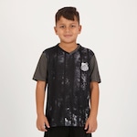 Camisa Futfanatics Santos Chess - Infantil CINZA