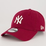 Boné Aba Curva New Era MLB New York Yankees NY 920 - Strapback - Adulto VERMELHO