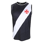 Camiseta Regata do Vasco Braziline Paid - Masculino PRETO/BRANCO