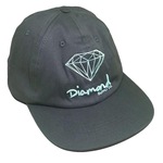 Boné Aba Curva Diamond OG Sign Unstructured - Snapback - Adulto CINZA