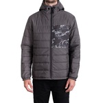 Jaqueta Com Capuz Billabong Stealth Puffer Masculina CINZA ESCURO