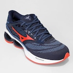 Tênis Mizuno Wave Creation 23 - Masculino AZUL/VERMELHO