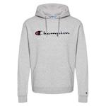 Blusão de Moletom Champion Felpado Superfleece Script Logo - Masculino CINZA