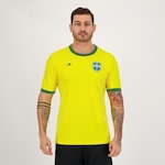 Camisa do Brasil Placar Brasão - Masculina AMARELO