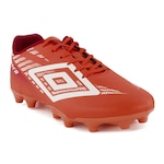 Chuteira de Campo Umbro Thunder - Infantil LARANJA/BRANCO