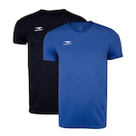 Kit de Camisetas Penalty X Plus Size com 2 Unidades - Masculina AZUL/PRETO