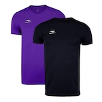 Kit de Camisetas Penalty X com 2 Unidades - Infantil PRETO/ROXO