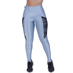 Calça Legging Orbis Fitness Modeladora Bolso Celular Detalhe Tela - Feminina AZUL