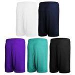 Kit de Bermudas Penalty X com 5 Unidades - Masculina BRANCO/ROXO