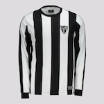 Camisa Manga Longa Futfanatics Atlético Mineiro Retrô 1971 - Masculina PRETO