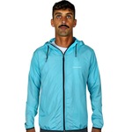 Jaqueta Corta Vento com Capuz WSS Light Corrida - Masculina AZUL CLARO