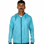 Jaqueta Corta Vento com Capuz WSS Light Atletismo - Masculina AZUL CLARO