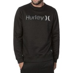 Blsuão de Moletom Hurley Careca Sticker - Masculino PRETO