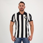 Camisa Futfanatics Botafogo Retrô 1995 Escudo - Masculina PRETO