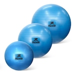 Kit de Treinamento: Bolas de Pilates Muvin 55cm + 65cm + 75cm AZUL