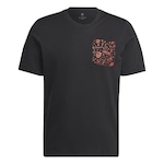 Camisa adidas Flamengo Gráfica DNA - Masculina PRETO/VERMELHO