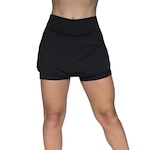 Short Saia Vekyo Fitness Suplex Liso - Feminino PRETO