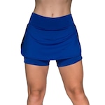 Short Saia Vekyo Fitness Suplex Liso - Feminino AZUL