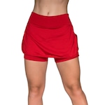 Short Saia Vekyo Fitness Suplex Liso - Feminino VERMELHO