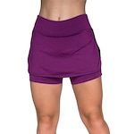 Short Saia Vekyo Fitness Suplex Liso - Feminino ROXO