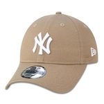 Boné Aba Curva New Era 9Twenty Mlb New York Yankees - Strapback - Adulto BEGE