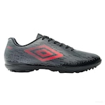 Chuteira Society Umbro Shoes Fast - Adulto PRETO/VERMELHO