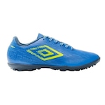 Chuteira Society Umbro Shoes Fast - Adulto Azul/Verde