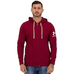 Jaqueta com Capuz Under Armour Rival Terry FZ HD - Masculina VINHO