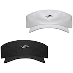 Kit Viseiras Elite Wimbledon - 2 unidades - Adulto BRANCO/PRETO