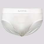 Cueca Slip Lupo Fiber Soft Sem Custura - Adulto BRANCO