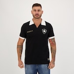 Camisa Futfanatics Botafogo Retrô Nilton Santos - Masculina PRETO