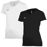 Kit Camisas Penalty X - 2 Unidades - Feminina PRETO/BRANCO