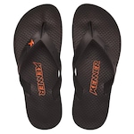 Chinelo Kenner New Summer - Unissex PRETO/LARANJA