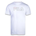 Camiseta Fila Letter Outline - Masculina BRANCO