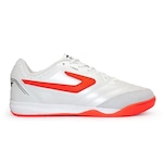 Chuteira Futsal Topper Maestro Td Iv - Adulto Branco/Coral