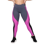 Calça Legging AVA Fitness Suplex com Recorte - Feminina CINZA