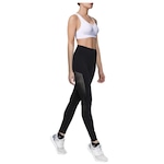 Conjunto Selene com Calça Legging sem Costura + Top Fitness Nadador - Feminino PRETO/BRANCO