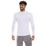 Camisa Segunda Pele Manga Longa UV Frishop Proteção Térmica - Masculina BRANCO