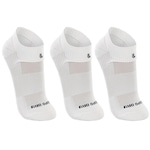 Kit de Meias Cano Curto Lupo Dry Tech Performance com 3 Pares - Adulto BRANCO