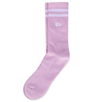 Meia Cano Alto New Era New Listras - 39 a 42 - Adulto ROSA