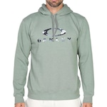 Blusão com Capuz Oakley Camo Hoodie - Masculino VERDE