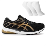 Tênis Asics Gel Shinobi + 3 Pares de Meia - Masculino PRETO/OURO