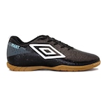 Chuteira Futsal Umbro Adamant League - Adulto PRETO/AZUL