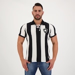 Camisa do Botafogo Futfanatics Retrô 1910 Escudo - Masculina PRETO