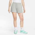 Shorts Nike Sportswear Club Fleece - Feminino CINZA/BRANCO