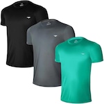 Kit Camisas Penalty X - Masculina - 3 Unidades PRETO/CINZA ESC