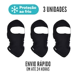 Balaclava Térmica Snugg Wear Touca Ninja - Adulto - 3 Unds PRETO