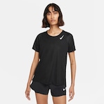 Camiseta Nike Dri-FIT Race - Feminina PRETO