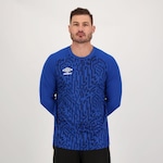 Camisa de Goleiro Manga Longa Umbro Gaudium - Masculina AZUL