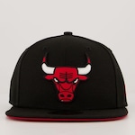 Boné Aba Reta New Era NBA Chicago Bulls 950 Escudo - Snapback - Adulto PRETO